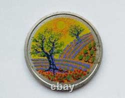 THREE RARE Paris Mint token manually painted by an artist reverse