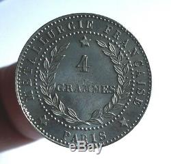 Test Alloy 10 Cents 1877. Paris. Very Nice State. Very Rare