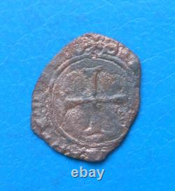 The Dolphin in the name of Charles VI, 1/2 half guénar 4th issue Orléans VERY RARE