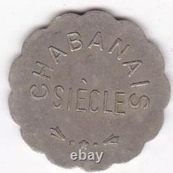 Token House Close Chabanais Century 5 Francs Paris, unpublished, very rare