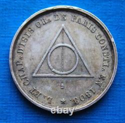 Token (Silver), Orient of Paris, Lodge of Isis 1808 (Very rare)