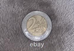 Translation: Rare commemorative 2 Euro coin RF 2014 AIDS in very good condition.