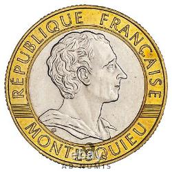 Tres Rare 10 Francs 1989 Montesquieu Fdc France Cupro-alu And Nickel