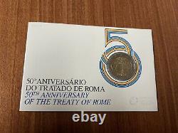 Tres Rare 2 Eur Be Belle Test Proof Portugal 2007 Treaty Of Rome Tdr