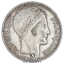 Tres Rare 20 Francs 1936 Turin Ttb France Silver