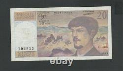 Tres Rare Poste 20 Francs Debussy 1989 Ttb Fay 66-10. B26