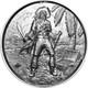 Two 2 Oz .999 Silver Coins, Pirate Captain, Very Rare, Usa