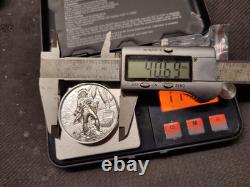 Two 2 oz .999 silver coins, Pirate Captain, very rare, USA