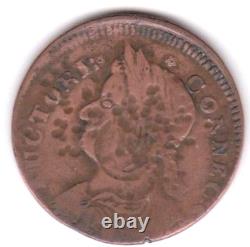 United States very rare incuse strike, Connecticut Colonial (1787) in copper