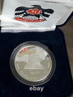 Untraceable Very Rare Arab Emirates 50 Dirhams 1996, 40gr Silver 925