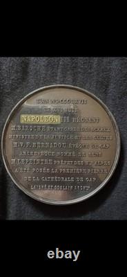 VERY RARE! 151 grams (5 Oz) 30! In the World. Silver Medal NAPOLEON III 1867