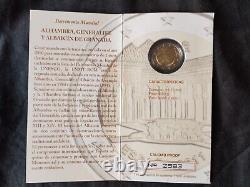 VERY RARE! 2 Euro Proof Spain 2011 Alhambra World Heritage 7,500 copies