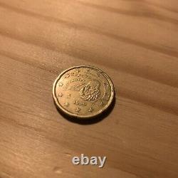 VERY RARE 20 CENT EURO COIN Spain M (Cervantes) 1999 # A1