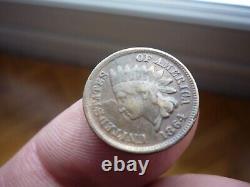 VERY RARE ERROR SNOW! United States USA Indian Head Cent ONE Cent, 1864 No L