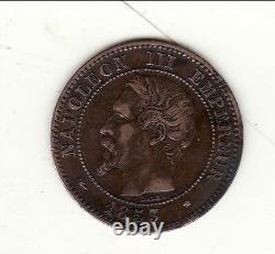 VERY RARE NAPOLEON III 2 CENTIMES 1853 MY DOG worth 230 euros