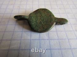 VERY RARE and AUTHENTIC ROMAN Bronze Turtle Pendant, Extremely Fine Condition, France
