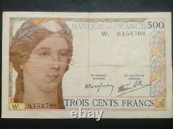 VERY RARE series W. 0.153.708.300frs CERES SERVEAU November 24, 1938. RARE