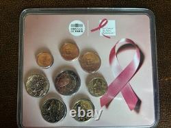 VERY RARE this Mini-set BU 2017 25 years of the PINK RIBBON No. 100/500