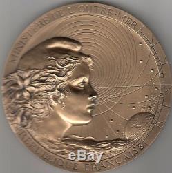 Very Beautiful French Medal In Bronze Ministry Of Overseas CDM (rare)
