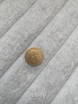 Very Pretty and Very Rare 10 Francs Gold Napoleon III 1855 Bb Strasbourg