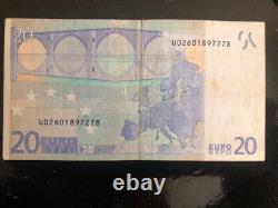 Very RARE 20 euro banknote France L019
