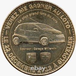 Very RARE Tourist Token MDP 2013 SWITZERLAND Glovelier GRAND LOTTERY of the JURA
