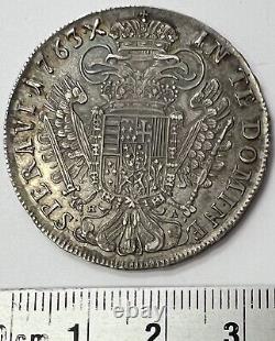 Very Rare 1/2 Thaler 1763 HA Austria? Hall, Silver REF9311