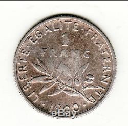 Very Rare 1 Franc Semeuse Silver 1900 Side Ttb 1100 Euro