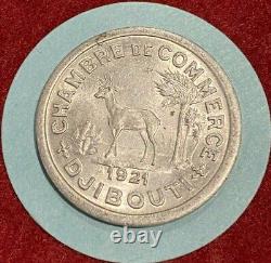 Very Rare 10 Centimes Djibouti 1921 Spl/unc, Very Rare + Nice Condition