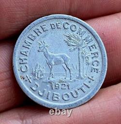 Very Rare 10 Centimes Djibouti 1921 Spl/unc, Very Rare + Nice Condition