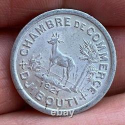 Very Rare 10 Centimes Djibouti 1921 Spl/unc, Very Rare + Nice Condition