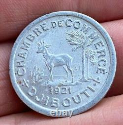 Very Rare 10 Centimes Djibouti 1921 Spl/unc, Very Rare + Nice Condition