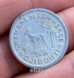 Very Rare 10 Centimes Djibouti 1921 Spl/unc, Very Rare + Nice Condition