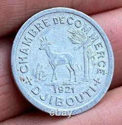 Very Rare 10 Centimes Djibouti 1921 Spl/unc, Very Rare + Nice Condition