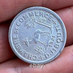 Very Rare 10 Centimes Djibouti 1921 Spl/unc, Very Rare + Nice Condition