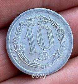 Very Rare 10 Centimes Djibouti 1921 Spl/unc, Very Rare + Nice Condition