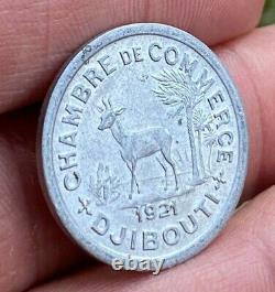 Very Rare 10 Centimes Djibouti 1921 Spl/unc, Very Rare + Nice Condition