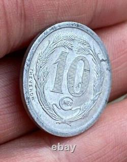 Very Rare 10 Centimes Djibouti 1921 Spl/unc, Very Rare + Nice Condition