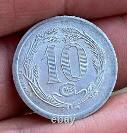 Very Rare 10 Centimes Djibouti 1921 Spl/unc, Very Rare + Nice Condition