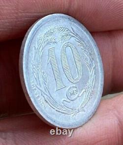 Very Rare 10 Centimes Djibouti 1921 Spl/unc, Very Rare + Nice Condition