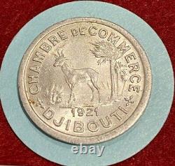 Very Rare 10 Centimes Djibouti 1921 Spl/unc, Very Rare + Nice Condition