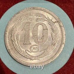 Very Rare 10 Centimes Djibouti 1921 Spl/unc, Very Rare + Nice Condition