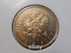 Very Rare 1891 Finland 20 Markkaa Coin / Extremely Fine / 6.45 g / Don't Miss Out