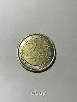 Very Rare 2 Euro Spain 2001 Missing Inverted Ringing