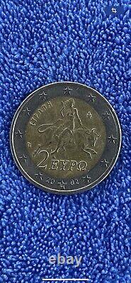 Very Rare 2 Euro coin Greece 2002 with (S)