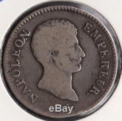 Very Rare 2 Francs Napoleon Emperor Silver 1807 W (lille)! 4114 Copies