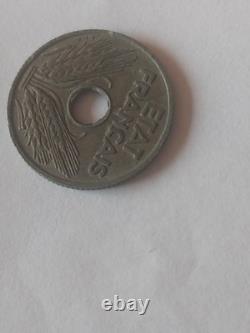 Very Rare 20 Cents Zinc 1941 Wide Grooves