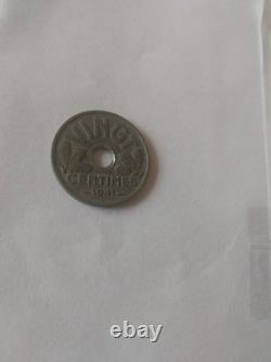 Very Rare 20 Cents Zinc 1941 Wide Grooves