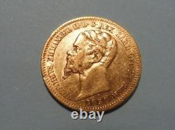 Very Rare 20 Lire Coin Italy Victor Emmanuel II 1858 Turin R2 Condition Very Fine/About Extremely Fine -a See