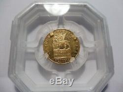 Very Rare 20 Lire Gold 1848 Venice Italy Gradez Ms 61 (sup +) Under Cover